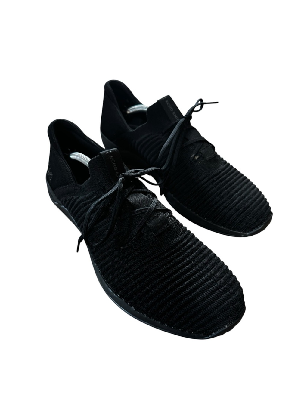 Women’s Ryka Size 9.5 M Black Echo Knit Fit Slip On Sneakers w Over Laces